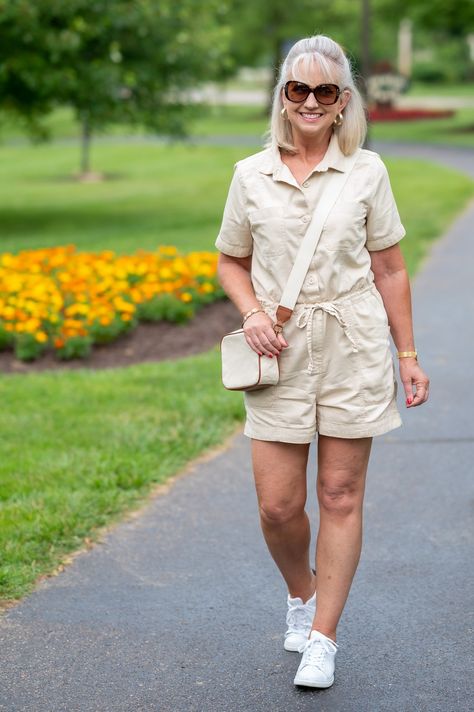 Styling a Utility Romper for Summer - Dressed for My Day Utility Romper Outfit, Dressed For My Day, Utility Romper, Summer Jumpsuit, Jumpsuit For Women, Romper Outfit, Style Inspiration Summer, Women Over 50, My Day