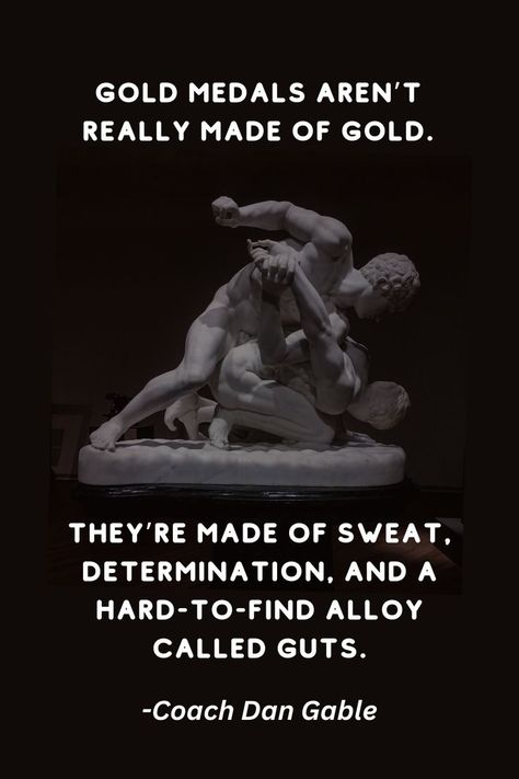 Statue of wrestlers with quote Wrestling Coach Quotes, Usa Wrestling, Wrestling Holds, Wrestling Quotes, Wrestling Coach, Wrestling Team, Team Bonding, Christian Things, Coach Quotes