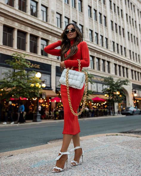 Red Knit Dress - Mia Mia Mine Mia Mia Mine, Summer Dress Trends, Red Knit Dress, Red Lace Top, Mia Mia, Red Sweater Dress, Looks Country, Best Summer Dresses, Red Lace Dress