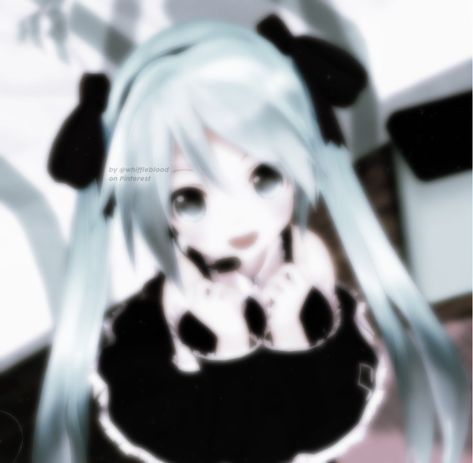 Miku icon soft dark cute soft etc . . . ! ? Dark Miku Icons, Emo Miku Pfp, Dark Miku Pfp, Goth Miku Pfp, Miku Manga Icon, Hatsune Miku Pfp Dark, Miku Pfp Dark, Miku Black And White, Cute White Pfp