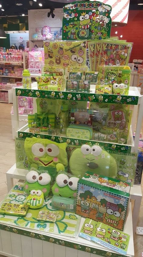 Keroppi Items, Keroppi Merch, Keroppi Stuff, Frog Theme, Frog Pictures, Cute Snacks, Hello Kitty Items, Frog And Toad, Bitty Baby