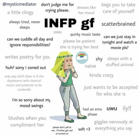 Infj And Infp Couple, Infp Enfj Friendship, Infp T Core, Infp Girlfriends, Infp Bf, Enfj Girlfriend, Infp-t Core, Entp Bf, Entp Girlfriend