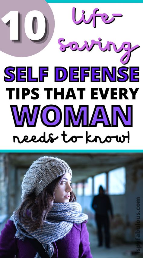 It would be great if we lived in a world where women were never assaulted or attacked, but we don't. That's why I believe strongly that every woman should have the self-defense and safety tips needed to help her protect herself and her children. Sharing the second post in my safety series with 10 self-defense tips for women that just might safe your life! #safety #safetyfirst #selfdefense #selfdefenseforwomen Self Protection For Women, Self Defence Tools For Women, Personal Safety Woman, Female Safety Tips, Women Self Defense Tips, Apartment Safety Tips For Women, Self Defense Tips For Women, Safety Hacks For Women, Self Defence For Women