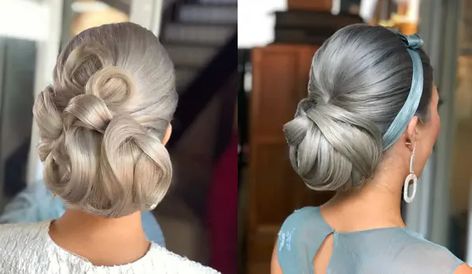 Races Hairstyles, Race Day Hair, Hair With Hat, Updo Bun, Styles For Long Hair, Hair Silver, Fancy Hair, Guest Hair, Fascinator Hairstyles