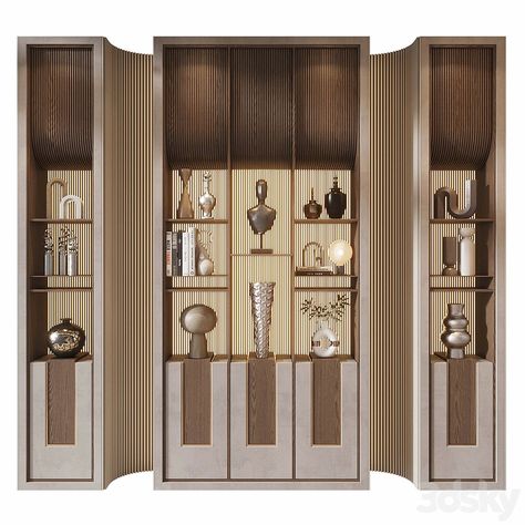 Furniture composition 842 - Wardrobe & Display cabinets - 3D model Wardrobe Display, Shelf Cabinet, Entry Design, Display Cabinets, Cabinet Design, Display Cabinet, In 3d, Composition, Nursery