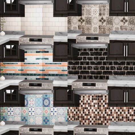 Sims 4 Marble Kitchen, Backsplash Sims 4 Cc, Sims 4 Kitchen Backsplash Cc, Sims 4 Backsplash, Sims 4 Backsplash Cc, Sims 4 Counters Cc, Ts4 Kitchen, Furniture Cc, Sims 4 Male Clothes