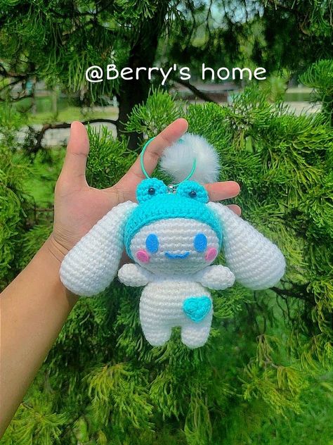 Cinnamoroll Crochet Pattern Free, Crochet Cinnamoroll, Cinnamoroll Keychain, Tank Top Pattern, Crochet Baby Toys, Crochet Inspo, Crochet Tank Top, Crochet Tank, Baby Blanket Pattern