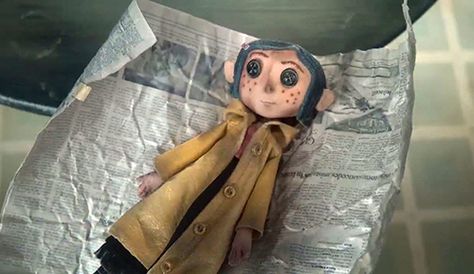 In MK symbolism, dolls represent the slave's alter persona. Coraline will call this doll "Little Me". Coraline, Blue, Black