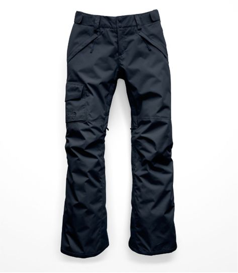 North Face Insulated Snow Pant Snow Pants Women's, Womens Snow Pants, The North Face Pants, North Face Pants, Snow Skiing, Ski Boots, Cargo Pocket, Black North Face, Ski Pants