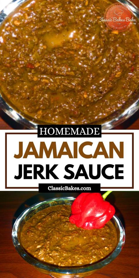 Jerk Sauce Recipe, Jerk Seasoning Recipe, Jamaican Jerk Sauce, Jerk Recipe, Jerk Sauce, Jerk Chicken Recipe, Jamaican Jerk Seasoning, Jamaican Cuisine, Jamaican Dishes