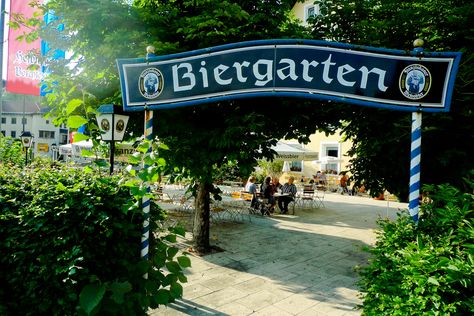 Berchtesgaden Biergarten | Much deserved beer | Andrew Grier | Flickr Backyard Biergarten, Berchtesgaden Germany, Octoberfest Party, German Party, Oktoberfest Decorations, Fingerfood Party, Oktoberfest Party, Beer Fest, Garden Birthday