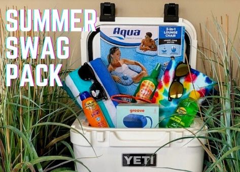 Park Point Summer Swag Pack Giveaway - Chance To Win YETI Cooler Eligibility: United States, 18+ This Giveaway Ends on April 10th, 2021. #ParkPointSummerSwagPackGiveaway #Giveaway #WinYETICooler #ParkPoint Summer Giveaway Ideas, Summer Giveaway Basket, Walmart Cooler, Chair Swag, Swamp Cooler, Yeti Cooler, Summer Giveaway, Summer Swag, Lunch Box