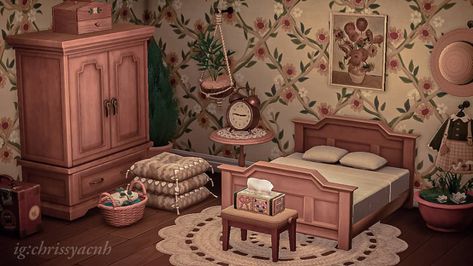 𝖈𝖍𝖗𝖎𝖘𝖘𝖞 𖤐 on Instagram: “Spare room in grandma's house~ 🏡🌼🌻 I can imagine this room smells like cookies 🍪 Inspo account for this design:…” New Leaf Room Ideas, Acnh Spare Room Ideas, Room Ideas Acnh, Acnh Room Ideas, Animal Crossing Room Ideas, Animal Crossing House Ideas, Animal Crossing Room, Acnh Bedroom, Spare Room Ideas