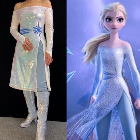 Elsa Frozen 2, Frozen Outfits, Elsa Cosplay, Elsa Costume, Frozen Costume, Dress Costume, Under Dress, Frozen 2, Elsa Frozen