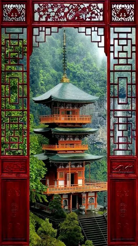 Scenery Japan, Japan Holidays, Asian Architecture, Amazing Places On Earth, Traditional Landscape, Japanese Architecture, Paradise On Earth, Home Building Design, Beautiful Landscape Wallpaper