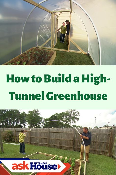 Vegetable Tunnel Ideas, High Tunnel Greenhouse How To Build, Diy Tunnel Greenhouse, Cheap Green House Ideas, High Tunnel Diy, Diy High Tunnel Greenhouse, Homestead Greenhouse Ideas, Garden High Tunnels, Polytunnel Ideas Diy