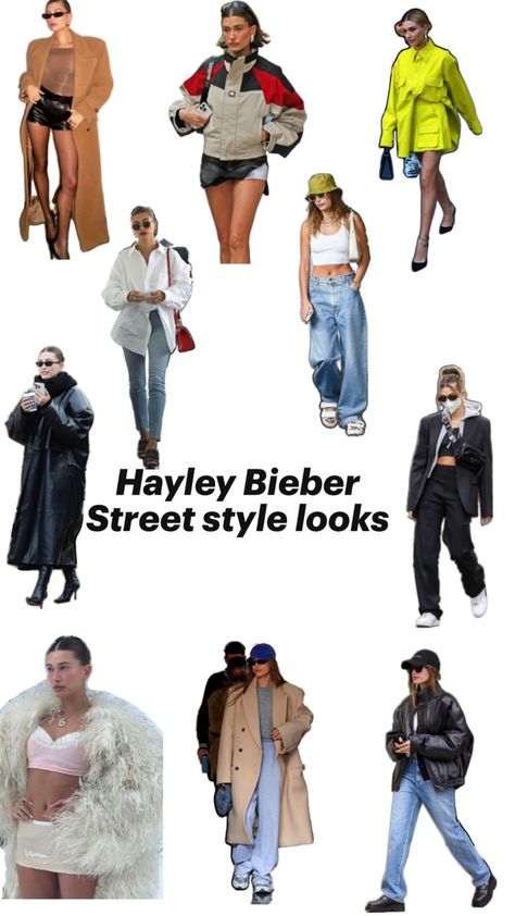 Some of Hailey Bieber’s best street style looks Hailey Bieber Street Style, Hayley Bieber, Outfit Collage, Style Looks, Best Street Style, Streetwear Outfits, Hailey Bieber, Street Style Looks, Street Style