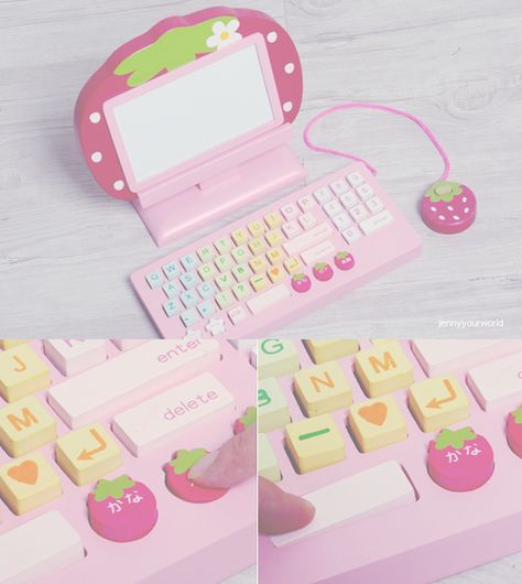 Strawberry Shortcake Accessoires Barbie, Images Hello Kitty, Cute Furniture, Kawaii Toys, Kawaii Core, Cute Room Ideas, Kawaii Accessories, Pastel Pink Aesthetic, Cute Strawberry