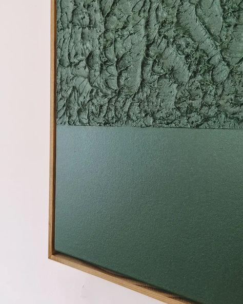 Trending Wall Art 2022, Green Painting, Acrylic Painting Ideas, Diy Canvas Wall Art, Textured Canvas Art, Plaster Art, Textured Wall Art, Diy Art Painting, Diy Canvas Art