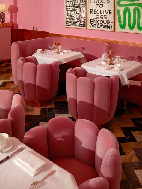 The Gallery at sketch | Projects | India Mahdavi India Mahdavi, American Graffiti, Urban Lifestyle, French Interior, Pink Interior, Interior Deco, Best Interior Design, To The, Cafe Interior