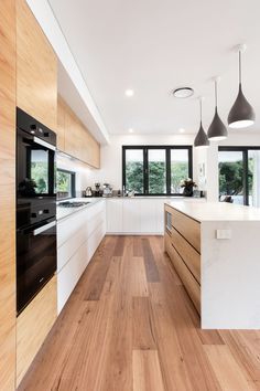 Kitchen Cabinetry Design, Sleek Kitchen, Contemporary Kitchen Design, White Modern Kitchen, Kitchen Room Design, Kitchen Inspiration Design, Kitchen Furniture Design, New Build, Minimalist Kitchen