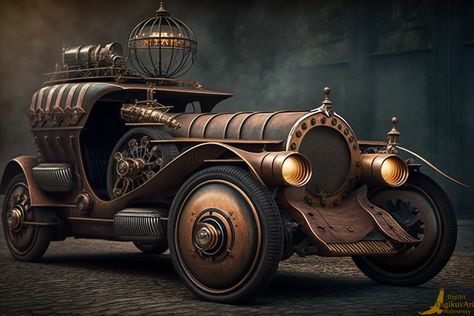 Steampunk Automobile, Steampunk Cars, Steampunk Photography, Steampunk Illustration, Steampunk Vehicle, Steampunk Vest, Steampunk City, Steampunk Party, Steampunk Boots