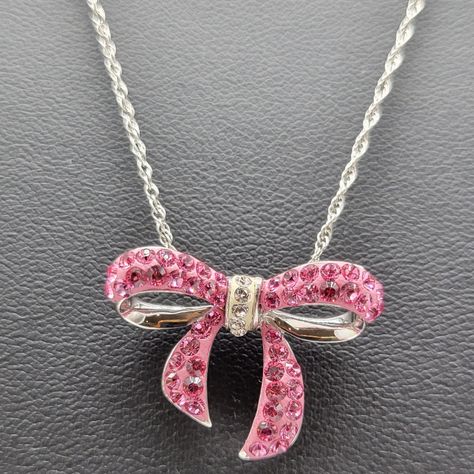 Kaleidoscope Sterling Silver Pink Bow Pendant Necklace Stamped 925 Approx 17 Inches New With Tags All Reasonable Offers Are Considered. I Offer A 10% Bundle Discount On Jewelry If You Purchase 3 Or More Items. Create A Bundle, And I Will Send You An Offer With The Discount Applied. You Must Contact Me Prior To Purchasing For This Discount To Be Applied. I'd Be Happy To Combine Shipping. Please Contact Me Prior To Purchase As I Can Not Refund Shipping Once It Is Paid. Please View All Pictures Car Kaleidoscope Jewelry, Paper Beads Necklace, Bow Pendant, Bow Necklace, Purple Necklace, Gold Cross Pendant, Gold Pearl Necklace, Long Beaded Necklace, Rose Quartz Beads