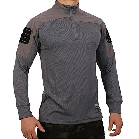 EMERSONGEAR UMP Frogmen Tactical Airsoft Paintball Hiking Quick Dry Shirts for Men Long Sleeve Gym Training T-Shirt Tactical Shirts Men, Tactical Shirt, Black Friday Promotions, Gray Long Sleeve, Gym Training, Paintball, Shirts For Men, Military Fashion, Grey Long Sleeve