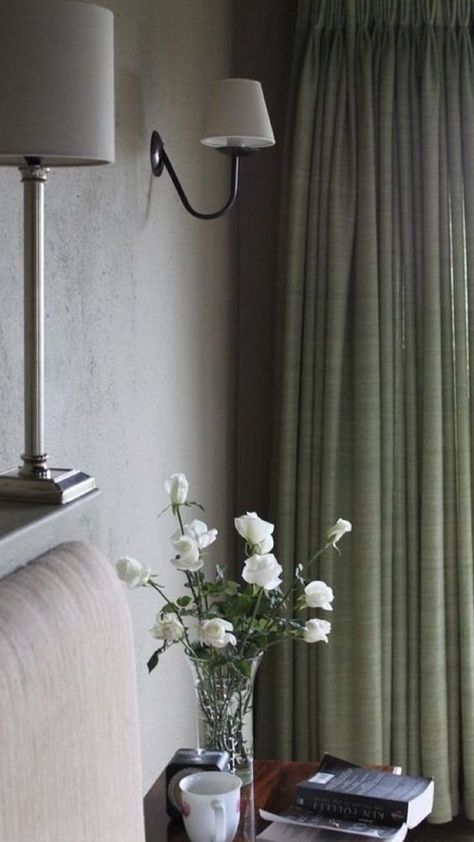 Sage Green Bedroom Curtains, Sage Curtains Bedroom, Sage Curtains Living Rooms, Green Curtains Living Room, Green Curtains Bedroom, Colour Curtains, Olive Green Curtains, Curtains For Grey Walls, Sage Green Curtains