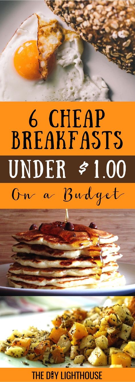 Cheap Breakfast Ideas, Breakfast On A Budget, Cheap Breakfast, Quick Breakfasts, Diy Breakfast, Vegan Brunch, Dinner On A Budget, Healthy Recipes On A Budget, Cooking For A Crowd