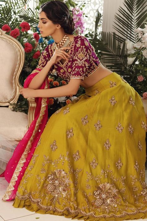 Pink Dupatta, 3 Piece Outfit, Shocking Pink, Color Magenta, Pakistani Actress, Fashion Consultant, Pink Fabric, Lehenga Choli, Lehenga