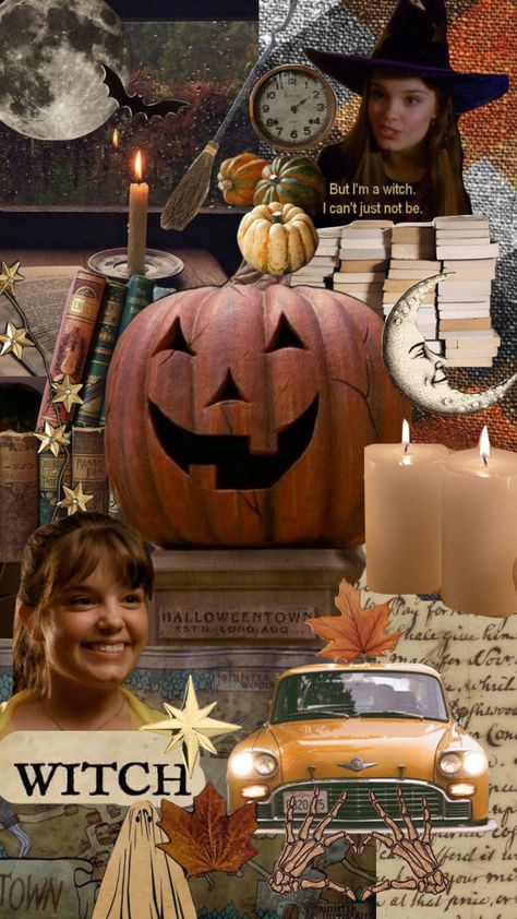 🎃🔮👻 #halloween #halloweentown #marnie #aesthetic #collage #moodboard #spookyseason #spookyszn #spookyvibes #witch #witchaesthetic Halloweentown Marnie, Halloween Town Movie, Fall Tv Shows, Autumn Tattoo, Collage Moodboard, W.i.t.c.h Aesthetic, Iphone Wallpaper Fall, Retro Horror, Halloween Wallpaper Iphone