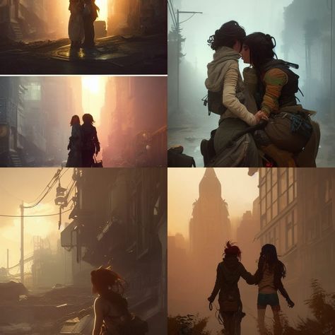 AI Generated art Apocalyptic Love, Post Apocalyptic, The Twenties, Love Story, Movie Posters, Art