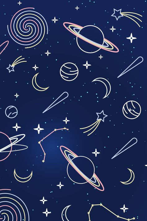 Constellation Illustration Design, Space Theme Poster Design, Space Pattern Illustration, Galaxy Pattern Design, Constellation Graphic Design, Galaxy Line Art, Space Design Graphic, Funny Packaging, Fabric Workshop