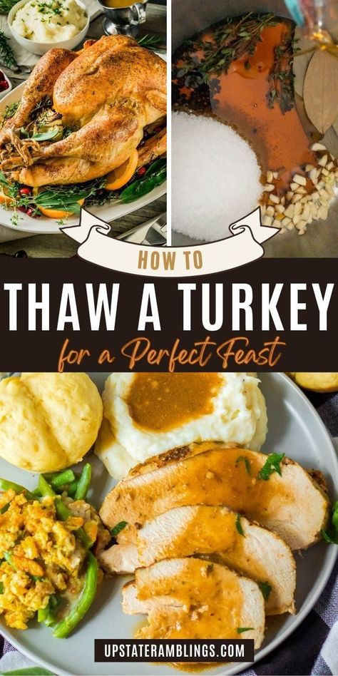 Prepare your Thanksgiving turkey like a pro with our essential guide to safe thawing methods. From refrigerator thawing to cold water techniques, we’ve got you covered. Ensure your holiday meal is both delicious and safe for your loved ones. Thawing A Turkey, 12 Pound Turkey, Instant Pot Sous Vide, Thanksgiving Food Crafts, Thawing Turkey, Breakfast Sides Dishes, Slow Cooker Turkey Breast, Breakfast Sides, Frozen Turkey