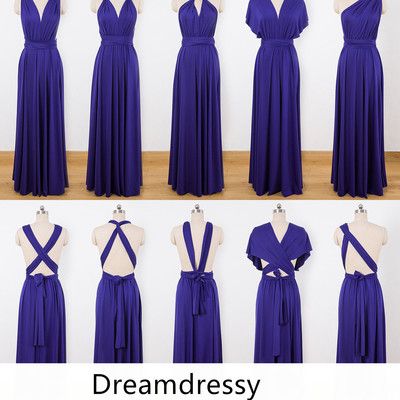 Convertible bridesmaid dress, multiway bridesmaid dress,2017 long bridesmaid dress Convertable Bridesmaids Dresses, Royal Blue Dress Casual, Infinity Dress Styles, Bridesmaid Blue, Multiway Bridesmaid Dress, Royal Blue Bridesmaids, Bridesmaid Dresses 2017, Blue Convertible, Infinity Dress Bridesmaid