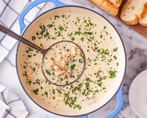 Lobster Chowder Recipe - Food.com Lobster Chowder Recipe, Seven Fishes Recipes, Italian Christmas Eve Dinner, Italian Christmas Eve, Lobster Chowder, Grilled Catfish, Light Pasta Dishes, Valentine 2024, Snickerdoodle Bread