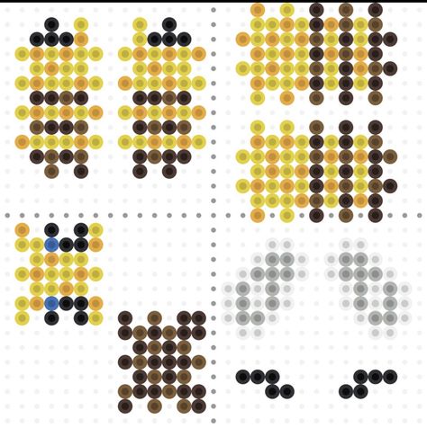 Minecraft Bee, Pearl Beads Pattern, Random Crafts, 3d Perler Bead, Perler Bead Templates, Diy Perler Bead Crafts, Bead Projects, Diy Perler Beads, Melting Beads