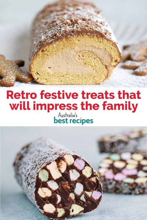 Go old-school this Christmas with these scrumptious retro festive desserts that will impress even the toughest of critics! Festive Dessert Recipes, Retro Desserts, Christmas Main, Australia Food, Festive Desserts, Chocolate Layer Cake, Festive Treats, Chocolate Frosting, More Recipes