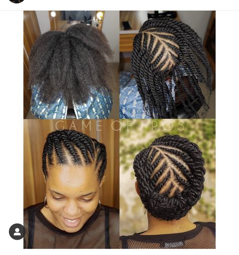 Flat Twist Updo Natural Hair, Dark Hairstyles, Comb Twist, Corn Rolls, Flat Twist Styles, Bio On Instagram, Flat Twists, Flat Twist Hairstyles, Natural Twist