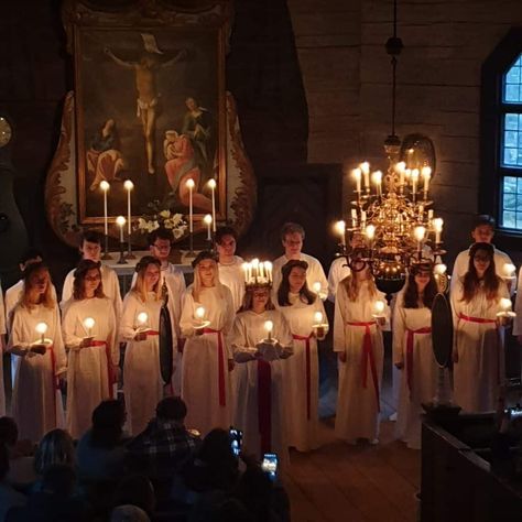 Celebrate Sankta Lucia Skansen - Take me to Sweden Lucia Sweden, Sankta Lucia, Ceiling Painting, Carriage Driving, Swedish Christmas, Waiting In Line, Lead The Way, Christmas Market, Choir