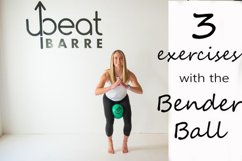 Barre Exercises With Ball, Barre Ball Exercises, Barre With Ball, Bender Ball Workouts, Barre Arms With Weights, Barre Workout With Ball, Bender Ball Exercises, Pilates Ball Exercises, Barre Moves