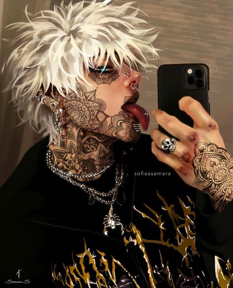 ✨Sofia Samara✨ on Instagram: ““Black Wave” Tattoo Dabi but with white hair and emo eyeliner😩 Could also be a part 2 of @nala_bert ‘s DTIYS #nala_bert40k •Step by…” Emo Eyeliner, Anime Villians, Hottest Anime Characters, Dark Anime Guys, Waves Tattoo, Dessin Adorable, Foto Ideas Instagram, Handsome Anime Guys, Handsome Anime