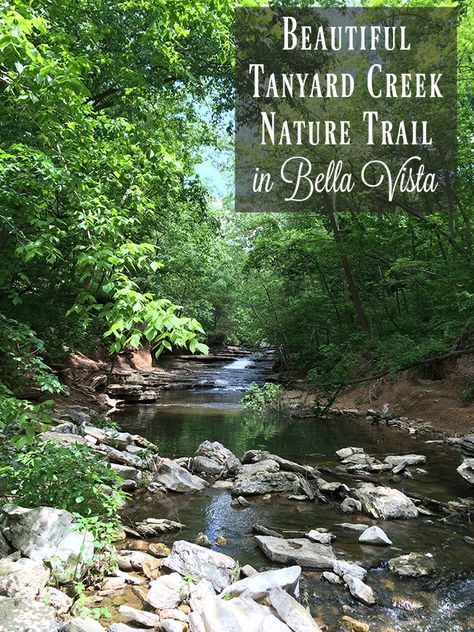 Beautiful Tanyard Creek Nature Trail in Bella Vista, Arkansas Visit Arkansas, Jasper Arkansas, Arkansas Vacation, Arkansas Waterfalls, Creek Nature, Bella Vista Arkansas, Arkansas Vacations, Arkansas Travel, Adventure Life