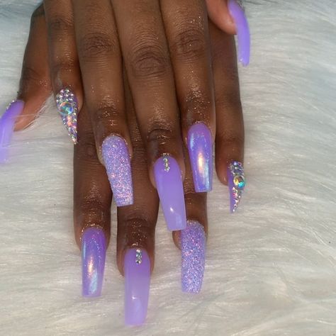 SHOW EM YOUR NAILS GIRLS! on Instagram: “🥜 acrylic but GLOWS PURPLE😈 . . .  #nailsofinstagram #nails #nailart #naildesigns #nailsonfleek #naildesign #nailartist #nailporn…” Purple Nail Art Ideas, Coffin Design, Nails Grunge, Purple Nail Art, Purple Nail Polish, Ombre Acrylic Nails, Grunge Nails, Purple Nail, Pink Nail Polish