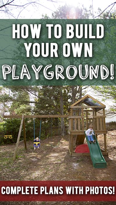 How to Build a DIY Playground Playset Backyard Playset, Play Area Backyard, Backyard Swings, Play Ground, Diy Playground, Wooden Swings, Play Structure, Backyard Playground, Backyard Play