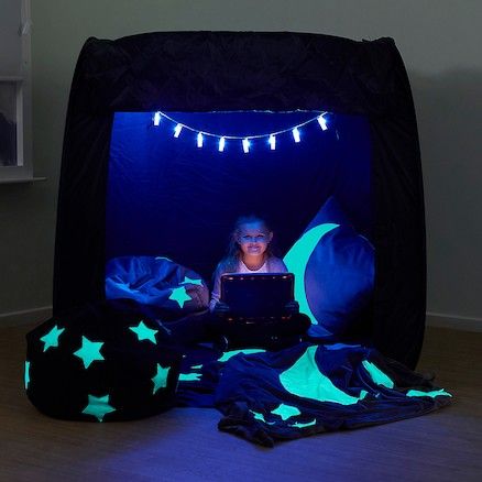 Dark Den, Sensory Bedroom, Outdoor Maths, Eyfs Outdoor, Sensory Space, Sensory Classroom, School Environment, Sensory Tubs, Preschool Garden