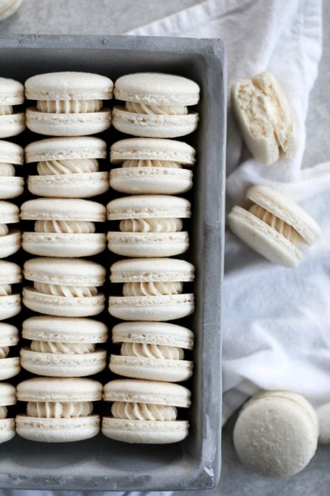 Basic French Macarons French Macarons Recipe, Basic French, How To Make Macarons, Baking 101, French Macaron, Best Sweets, Pretty Dessert, Cookie Time, Macaron Recipe