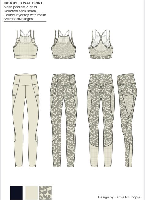 Active Wear Prints Patterns, Active Wear Sketches, Sportswear Fashion Illustration, Active Wear Fashion Illustration, Sports Wear Fashion Illustration, Seamless Sportswear, Vintage Malibu, Sports Bra Fashion, Sports Fashion Design