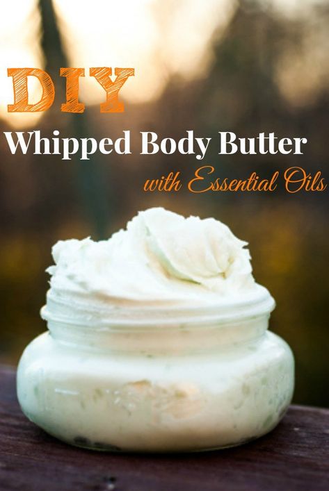 Diy Whipped Body Butter, Body Butter Recipe, Homemade Body Butter, Diy Body Butter, Body Butters Recipe, Diy Lotion, Diy Kosmetik, Homemade Lotion, Young Living Oils